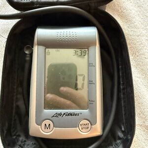 Silver Blood Pressure Monitor. OmRon Life Fitness.